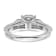 Rhodium Over 14K White Gold Lab Grown Diamond VS/SI GH, Cluster Ring 1.028ctw