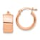 14k Rose Gold High Polished 5/8" Hoop Earrings