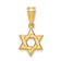14k Yellow Gold Star of David Pendant