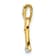 14k Yellow Gold and 14k White Gold Polished Heart Diamond Pendant