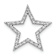 Rhodium Over 14k White Gold Diamond Star Chain Slide Pendant