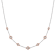 White Cubic Zirconia Two-tone Brass Station Necklace 3.73ctw