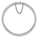Rhodium Over Sterling Silver Diamond-cut 10.25mm Hinged Bangle Bracelet