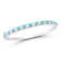 Rachel Zoe Lab-Created Turquoise and CZ Bangle Bracelet in Rhodium Over
Sterling Silver