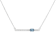 Blue And White Lab-Grown Diamond F-G SI Rhodium Over Sterling Silver
Necklace 0.50ctw
