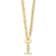 14K Yellow Gold Anchor and Cable Link 16-inch Toggle Necklace