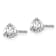 14K White Gold Lab Grown Diamond 2/3ctw VS/SI GH Screw Back 3-Prong Earrings