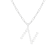 Letter N Initial Cultured Freshwater Pearl Rhodium Over Sterling Silver
Pendant With  18" Chain
