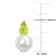 4/5 CT TGW Peridot and 8.5-9MM Freshwater Cultured Pearl Earrings in
Yellow Plated Sterling Silver