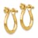 14k Yellow Gold 3D Shackle Link Dangle Earrings