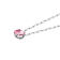 Pink Cubic Zirconia Rhodium Over Sterling Silver Paperclip Necklace 4.08ctw
