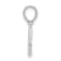Sterling Silver Polished Block Initial -G- Pendant