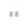 Oval Moissanite Platineve Stud Earrings 0.52ctw DEW