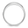 Rhodium Over 14K White Gold Lab Grown Diamond SI1/SI2, G H I, Men's Band