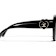 Chanel Black Square Frame with Black Heart / Gray Lenses Sunglasses