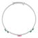 Sterling Silver Enamel Flower and Butterfly Adjustable Children's Bangle