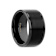 VULCAN Flat Black Tungsten Ring with Brushed Center & Polished Edges 12mm