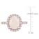 Opal and Diamond 14K Rose Gold Ring 2.08ctw