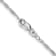 Rhodium Over Sterling Silver 2mm Loose Rope Chain