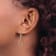 14k Yellow Gold and Rhodium Over 14k Yellow Gold Star in Teardrop Dangle Earrings