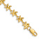 14k Yellow Gold Textured Starfish Link Bracelet