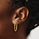 14k Yellow Gold 1" Endless Hoop Earrings