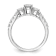 Rhodium Over 14K White Gold Lab Grown Diamond SI1/SI2, G H I, 3-Stone
Engagement Ring