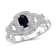 Black Sapphire Rhodium Over Sterling Silver Ring 0.56ctw