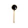 Altachè 14K Yellow Gold Over Stainless Steel Onyx Circle Eyewear Charm