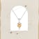 Yellow Citrine Sterling Silver Heart Shape Pendant With Chain