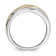 14K Two-tone Yellow and White Gold Lab Grown Diamond Men's Ring