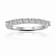 Round Moissanite Sterling Silver Anniversary Style Stackable Band Ring, 0.51ctw
