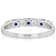 Lab-Created Sapphire Band Ring In Platinum Over Sterling Silver