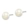 Sterling Silver 8-8.5mm Button Freshwater Cultured
Pearl/Stab.Turquise/Black Agate Set