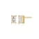 Emerald Cut Moissanite 14k Yellow Gold Over Silver Stud Earrings 0.54ctw DEW