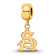 14K Yellow Gold Over Sterling Silver LogoArt Arizona State University
Small Dangle Bead