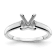 Rhodium Over 14K White Gold 1 ct. D E F Pure Light Round Moissanite
Solitaire Ring