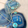 Barse Turquoise Celestial Star Pendant Necklace In Bronze