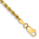 10k Yellow Gold 3mm Diamond-Cut Rope Link Bracelet
