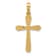14k Yellow Gold Textured Fancy Cross Charm