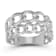 Sterling Statements Rhodium Over Sterling Silver Stacked Curb Ring