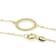 Sideways Initial Q Necklace In Solid 14K Yellow Gold 18 Inch
