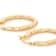 Twisted Oval Hoop Earrings In 14K Gold