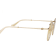 Gucci Gold Tone and Cream Frame / Yellow Lens Sunglasses