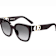 Dior Montaigne Square Black Frame / Gray Gradient Lenses Sunglasses