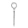Rhodium Over Sterling Silver Polished 0 Mile Marker Key West Pendant