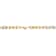 Pave CZ Link Chain Bracelet In 14K Gold Over Brass