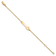 14k Yellow Gold Children's Polished Flower ID Bracelet