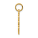 14k Yellow Gold Textured Bride and Groom Pendant