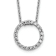 Rhodium Over 10k White Gold 0.25 ctw Diamond Circle Pendant with 18 inch
Cable Chain
